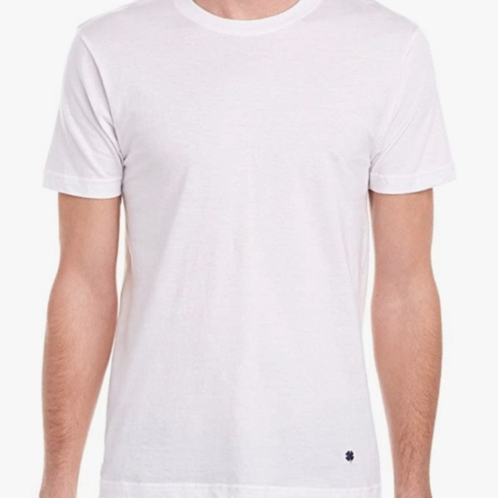 TWO (2) LUCKY BRAND White Classic Short Sleeve T-shirts